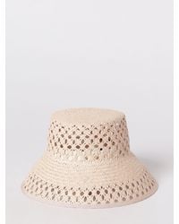 Max Mara - Perforated Raffia Hat - Lyst