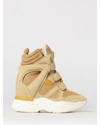 Isabel Marant - Balskee Suede Wedge Sneakers - Lyst