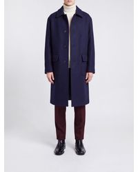 Dries Van Noten - Single-Breasted Long Wool-Blend Coat - Lyst