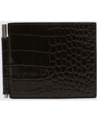 Tom Ford - Crocodile Print Leather Wallet - Lyst
