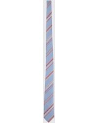 Paul Smith - 8Cm Wide Regimental Stripe Pure Silk Tie With Logo Loop - Lyst