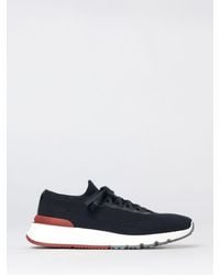 Brunello Cucinelli - Crochet Cotton Sneakers - Lyst