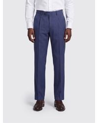 Brunello Cucinelli - Slim Fit Pinstripe Virgin Wool Tailored Trousers - Lyst