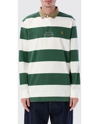 Polo Ralph Lauren - Striped Cotton Polo With Pony Logo - Lyst