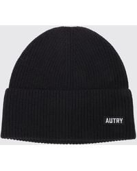 Autry - Gorro Beanie De Lana Con Vuelta Y Parche Con El Logotipo Aplicado - Lyst