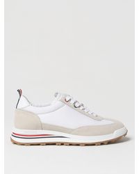 Thom Browne - Sneakers in mesh e pelle scamosciata - Lyst