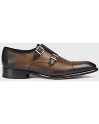 Doucal's - Leather Monk Strap Shoes - Lyst