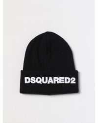 DSquared² - Wool Hat With Embroidered Logo - Lyst