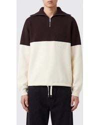 Loewe - Bicolour Half-Zip Sweater - Lyst