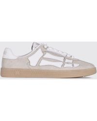 Amiri - Pacific Bones Two-Tone Leather And Suede Low-Top Sneakers - Lyst