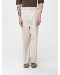 Lardini - Gabardine Wide-Leg Trousers - Lyst