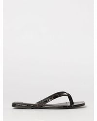 TOTEME - Crocodile-Effect Leather Sandals - Lyst