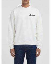 DSquared² - Cotton Crewneck Sweatshirt With Logo - Lyst