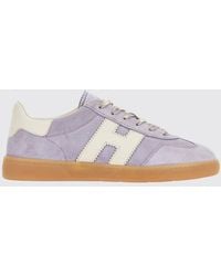 Hogan - Cool Embossed Suede Sneakers - Lyst
