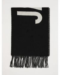 Jacquemus - Virgin Wool Scarf With Lettering Logo And Fringed Edges - Lyst