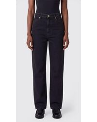 KHAITE - Abigail High-Waisted Straight-Leg Cotton Jeans - Lyst