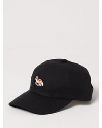 Maison Kitsuné - Maison Kitsun&Eacute Cotton Hat With Embroidered Logo Maison Kitsunè - Lyst