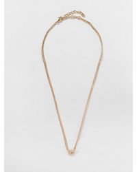 Ferragamo - Torchon Brass Necklace - Lyst