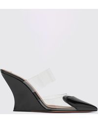 Alaïa - Le Cœur Heart-Print Patent Leather High-Heel Mules - Lyst