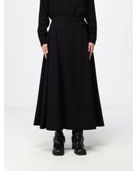 Burberry - High-Waisted Merino Wool Midi Wrap Skirt With Concealed Closure - Lyst