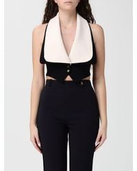 Elisabetta Franchi - Bicolor Tailored Vest - Lyst