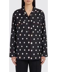 Fendi - Silk Shirt With Polka Dot Print - Lyst