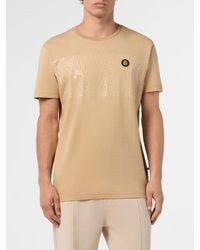 Billionaire - Slim Fit Cotton T-Shirt With Contrasting Logo On The Chest - Lyst