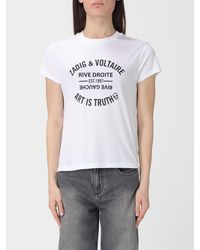 Zadig & Voltaire - Zadig &Amp Voltaire Crew Neck Cotton T-Shirt With Logo By - Lyst