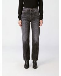 Dondup - Jacklin High-Waisted Wide-Leg Cotton Denim Jeans - Lyst