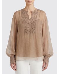 Ermanno Scervino - Embroidered Silk Blouse - Lyst