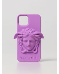 Versace Cover iphone 12/12 pro medusa in silicone - Rosa