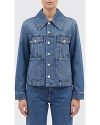 Ganni - Organic Cotton Denim Jacket - Lyst