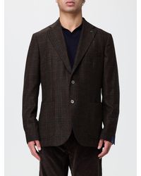 Santaniello - Single-Breasted Super 110's Virgin Wool Blazer - Lyst