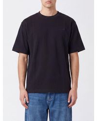 New Balance - Crewneck Cotton T-Shirt With A Tone-On-Tone Embroidered Logo - Lyst