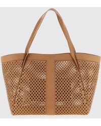 Twinset - Perforated Faux Leather Tote Bag - Lyst