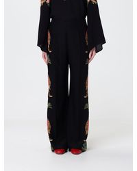 Etro - Paisley Print Silk Palazzo Trousers - Lyst