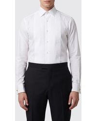 Tom Ford - Slim Fit Cotton Poplin Evening Shirt With Pleated Plastron - Lyst