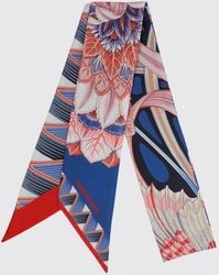 Ferragamo - All-Over Floral Print Pure Silk Bandeau Scarf - Lyst