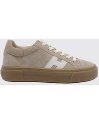 Hogan - Crosswind Suede Leather Platform Sneakers - Lyst