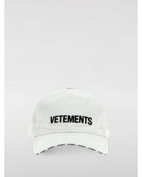 Vetements - Cappello in cotone con logo - Lyst