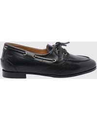 Bally - Plume Leather Boat Loafers - Lyst