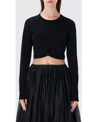 THE GARMENT - Cropped Stretch Viscose Blend Top - Lyst