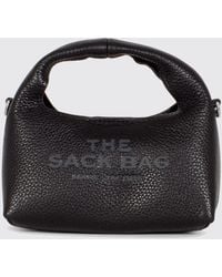 Marc Jacobs - The Sack Mini Hammered Leather Top Handle Bag With Pouch - Lyst