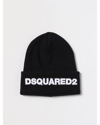DSquared² - Cappello in lana con logo ricamato - Lyst