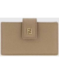 Fendi - Cartera Grande De Piel Con Monograma Ff Y Correa - Lyst