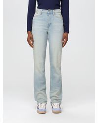 KENZO - Denim Jeans With Logo Patch - Lyst