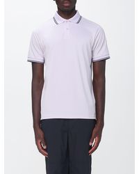 Save The Duck - Short-Sleeve Jersey Polo Shirt With Contrast Logo - Lyst