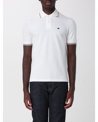 Emporio Armani - Cotton Polo Shirt With Logo - Lyst