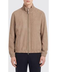 BOSS - Suede Bomber Jacket - Lyst