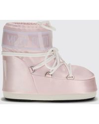 Moon Boot - Botas De Nieve Bajas Icon De Bicolor Con Cordones Ajustables - Lyst